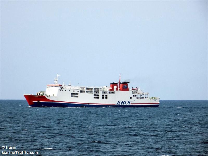 jagantara (Passenger/Ro-Ro Cargo Ship) - IMO 8324074, MMSI 525019408, Call Sign PMRC under the flag of Indonesia