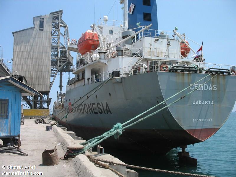 mv cerdas (Cement Carrier) - IMO 9331957, MMSI 525019627, Call Sign POZM under the flag of Indonesia