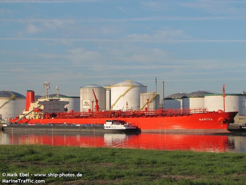 nariva (Chemical/Oil Products Tanker) - IMO 9172715, MMSI 525021383, Call Sign YBDH2 under the flag of Indonesia