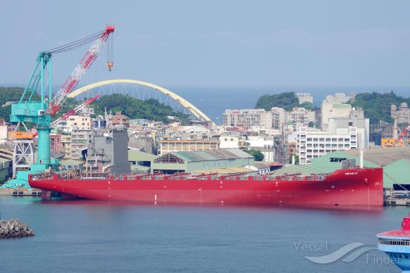 infinity (Container Ship) - IMO 9730866, MMSI 538007457, Call Sign V7OS2 under the flag of Marshall Islands