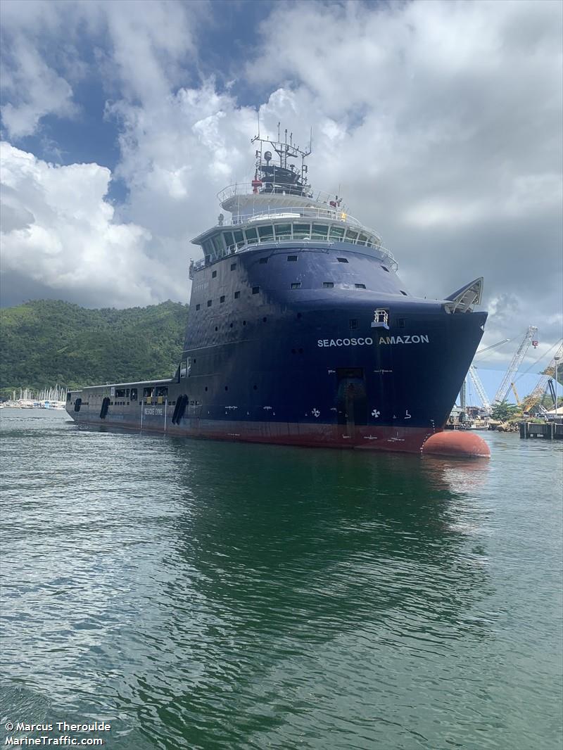 seacor amazon (Offshore Tug/Supply Ship) - IMO 9710933, MMSI 538007875, Call Sign V7VS3 under the flag of Marshall Islands