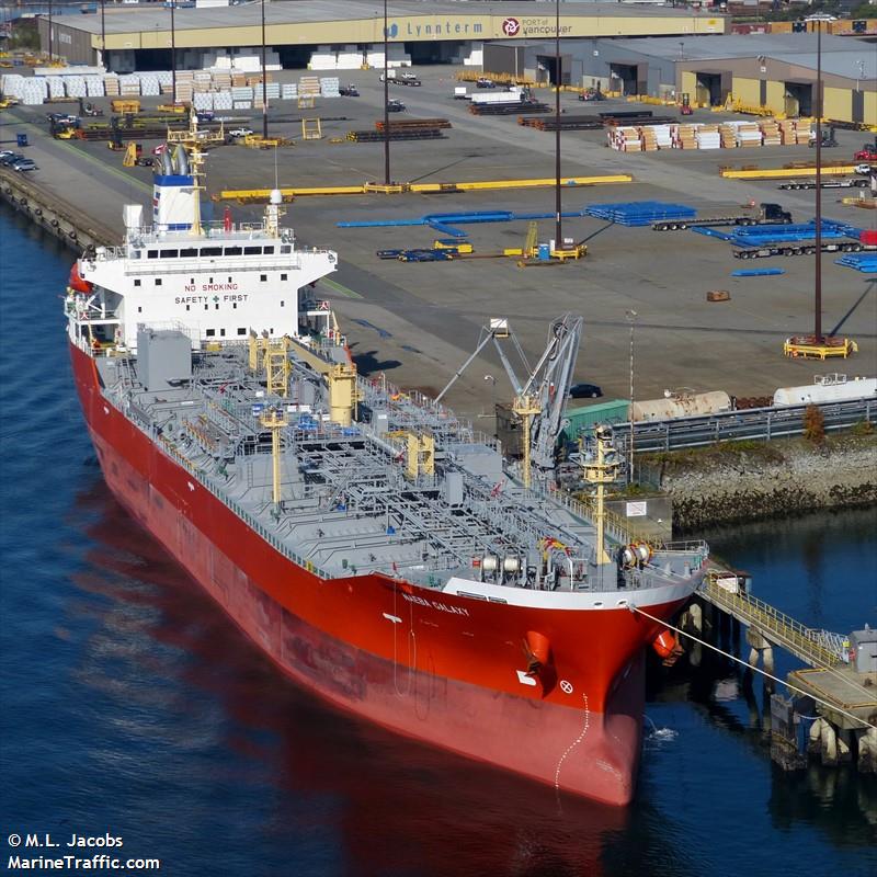 naeba galaxy (Chemical/Oil Products Tanker) - IMO 9791169, MMSI 563054800, Call Sign 9V5147 under the flag of Singapore