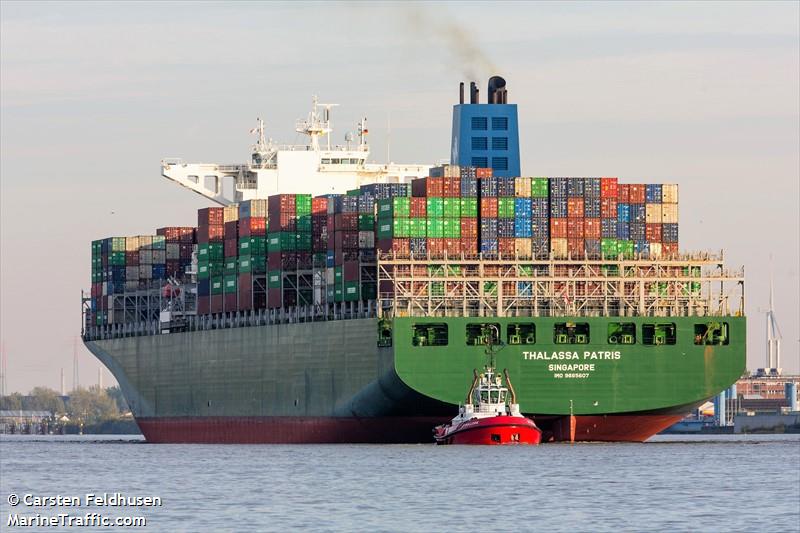 thalassa patris (Container Ship) - IMO 9665607, MMSI 563672000, Call Sign 9V2229 under the flag of Singapore