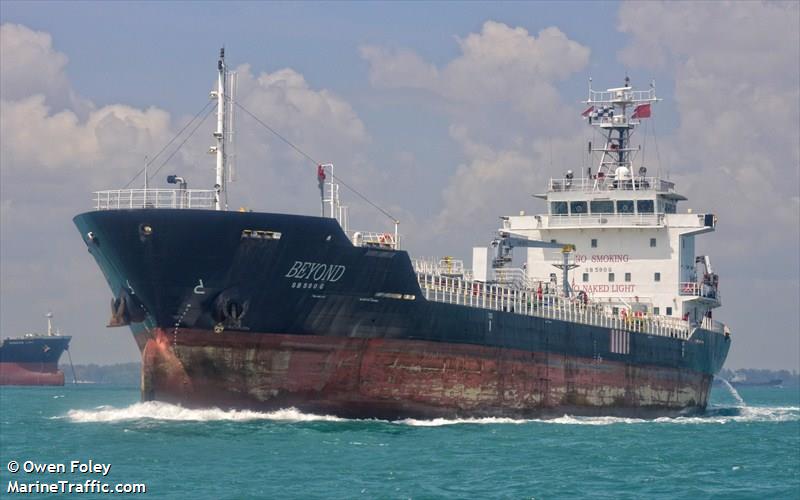 beyond (Oil Products Tanker) - IMO 9379430, MMSI 565299000, Call Sign 9VCS5 under the flag of Singapore