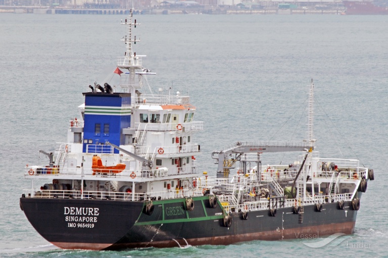 demure (Oil Products Tanker) - IMO 9654919, MMSI 566686000, Call Sign 9V9457 under the flag of Singapore