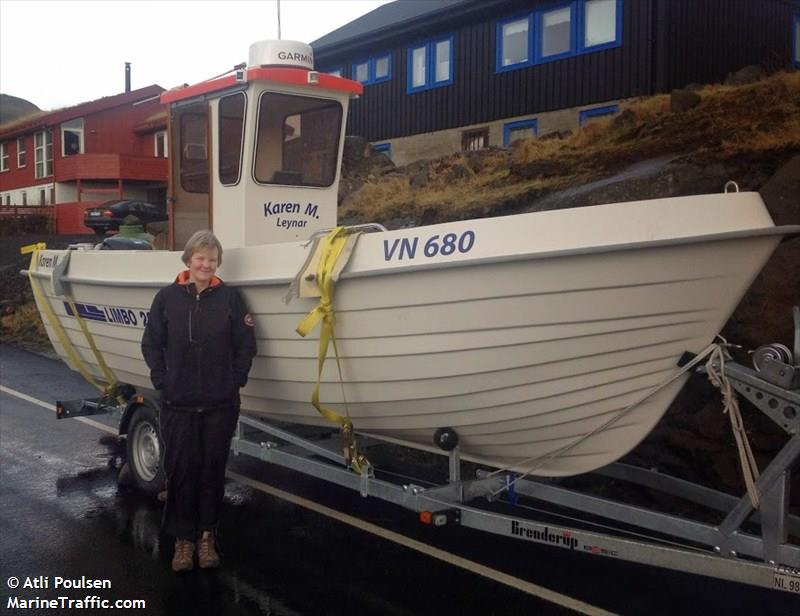 karen m. (Pleasure craft) - IMO , MMSI 231108155, Call Sign XPF3780 under the flag of Faeroe Islands