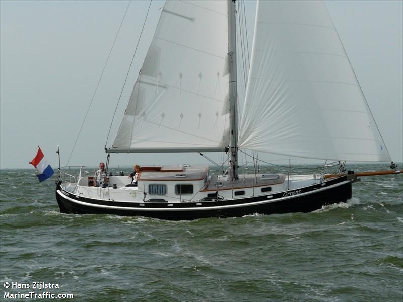 ornans (Sailing vessel) - IMO , MMSI 244260355, Call Sign PE9109 under the flag of Netherlands