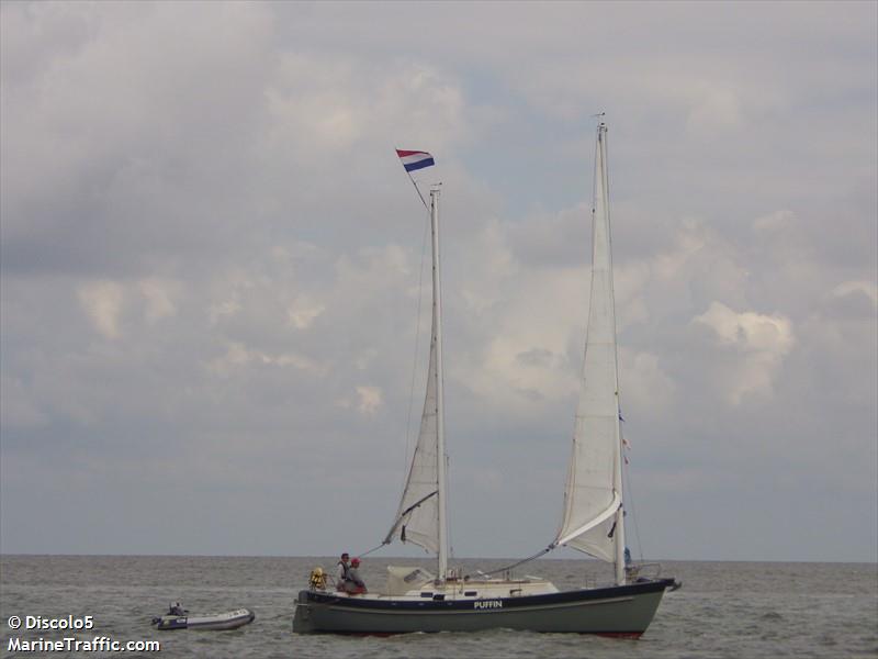 puffin (Pleasure craft) - IMO , MMSI 244750606, Call Sign PE6515 under the flag of Netherlands