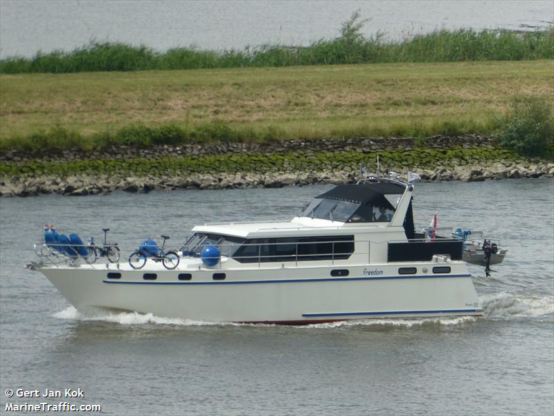 freedom (Pleasure craft) - IMO , MMSI 244997620, Call Sign PC7404 under the flag of Netherlands