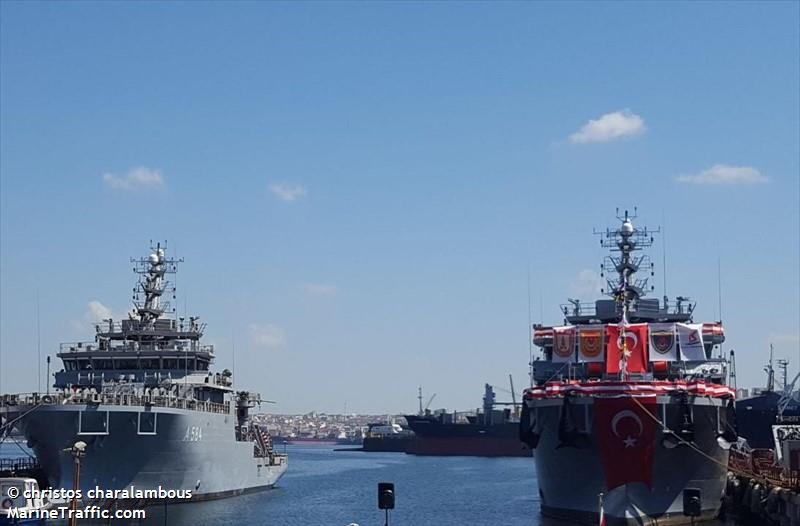 tcg isin (Dredging or UW ops) - IMO , MMSI 271035215 under the flag of Turkey