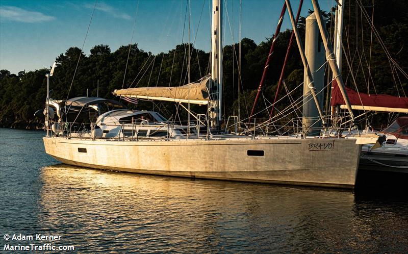 bravo (Sailing vessel) - IMO , MMSI 368132040, Call Sign WDL4500 under the flag of United States (USA)