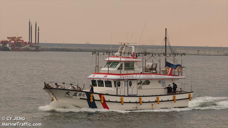 da yi no.8 (Fishing vessel) - IMO , MMSI 416006178 under the flag of Taiwan