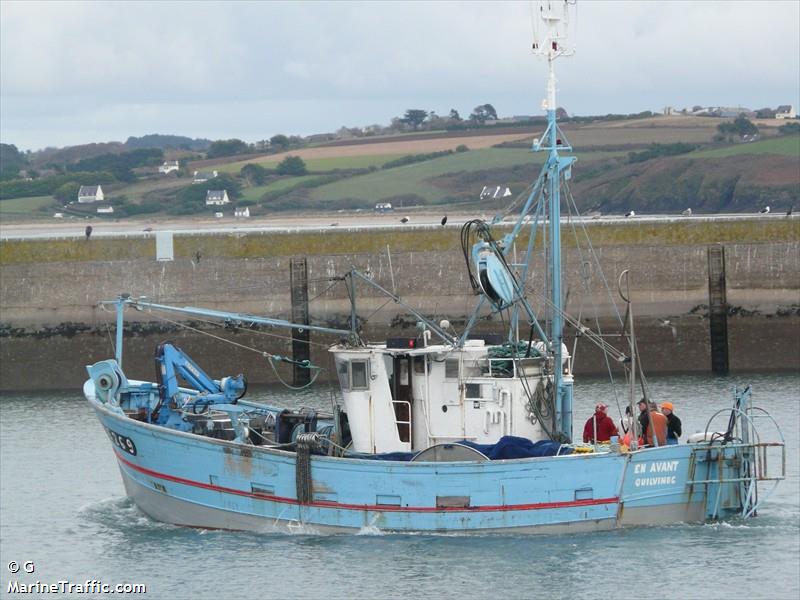 fv en avant (Fishing vessel) - IMO , MMSI 227590980, Call Sign FT7877 under the flag of France