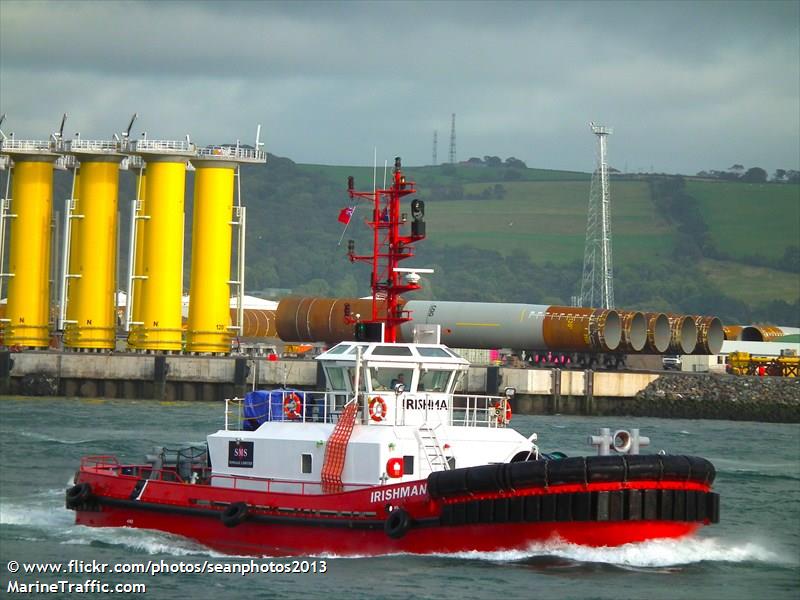 irishman (Tug) - IMO , MMSI 235089841, Call Sign 2EYJ2 under the flag of United Kingdom (UK)