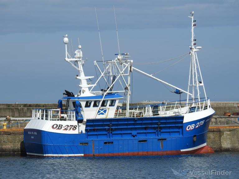 star of jura (Fishing vessel) - IMO , MMSI 235040345, Call Sign MPSP9 under the flag of United Kingdom (UK)