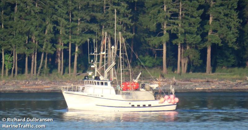borealis 1 (Fishing vessel) - IMO , MMSI 316006510 under the flag of Canada