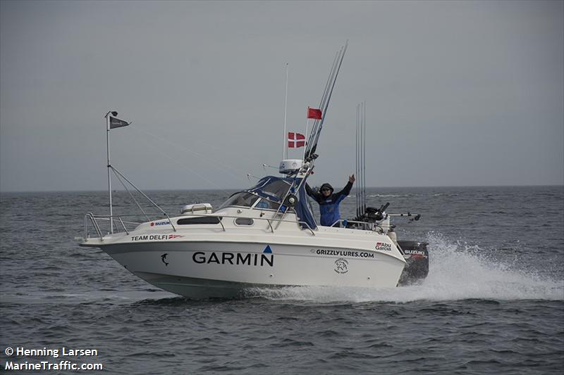 team delfi (Fishing vessel) - IMO , MMSI 219018582, Call Sign XPE5437 under the flag of Denmark