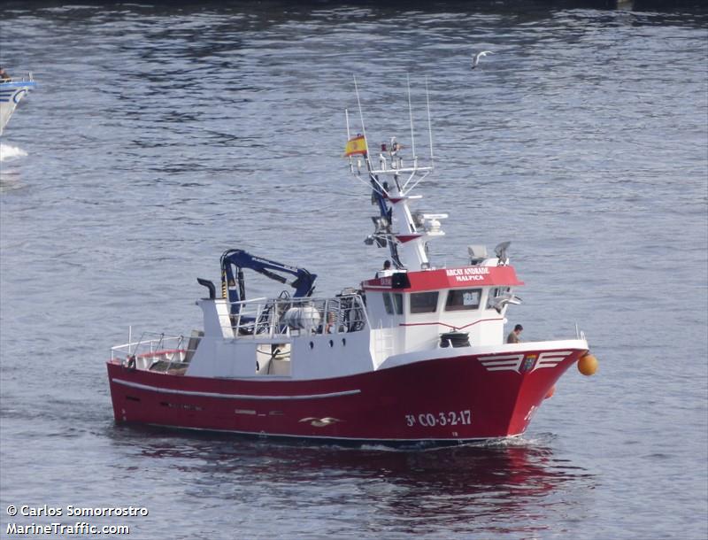 arcay andrade (Fishing vessel) - IMO , MMSI 225988313, Call Sign EA 5145 under the flag of Spain