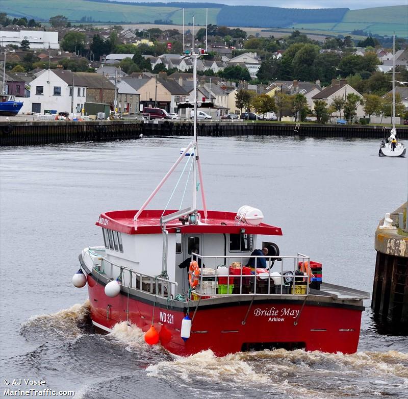 bridie may (Fishing vessel) - IMO , MMSI 250005377, Call Sign EIUQ5 under the flag of Ireland