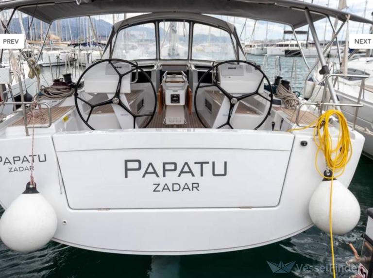 papatu (Sailing vessel) - IMO , MMSI 238344040, Call Sign 9A4195 under the flag of Croatia