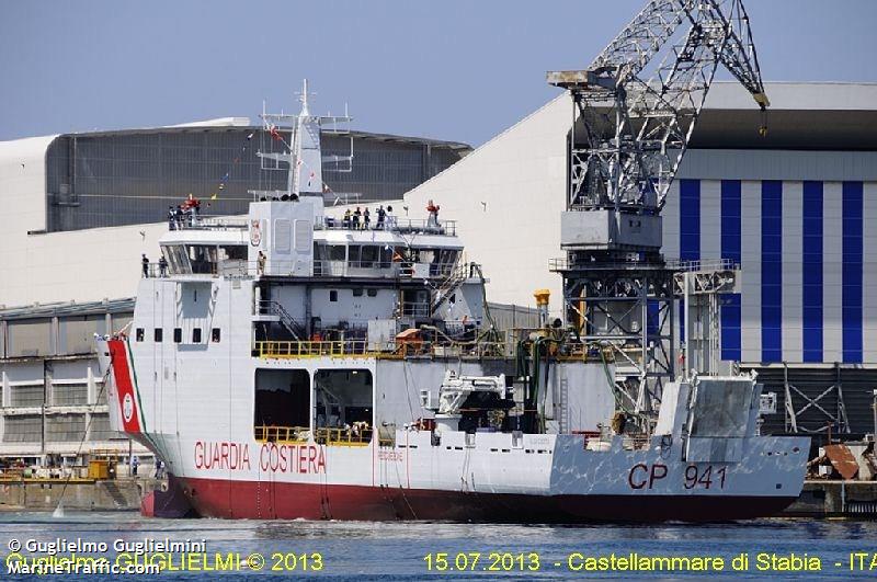 nave diciotti (Patrol Vessel) - IMO 9690420, MMSI 247330700, Call Sign IHEW under the flag of Italy