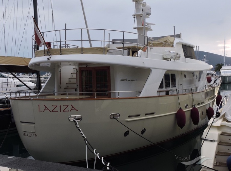 laziza (Pleasure craft) - IMO , MMSI 256723000, Call Sign 9H8711 under the flag of Malta
