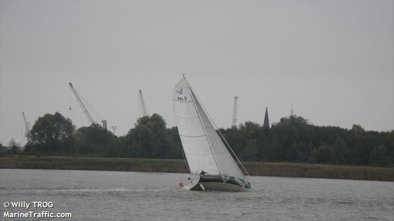 merena solo sailor (Sailing vessel) - IMO , MMSI 205734400, Call Sign OS7344 under the flag of Belgium