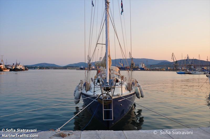 blue velvet of sark (Sailing vessel) - IMO , MMSI 232003802, Call Sign MYPI7 under the flag of United Kingdom (UK)