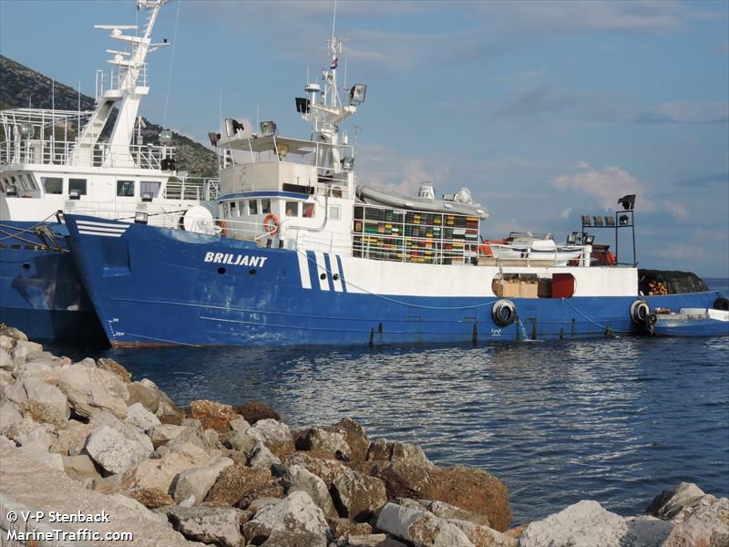 briljant (Fishing vessel) - IMO , MMSI 238775240, Call Sign 9AA5431 under the flag of Croatia