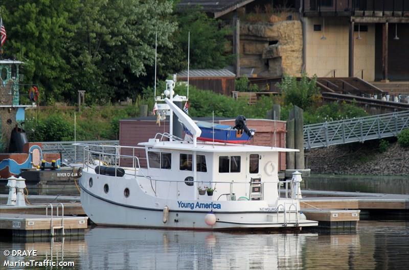 young america (Pleasure craft) - IMO , MMSI 367376880, Call Sign WDE6174 under the flag of United States (USA)