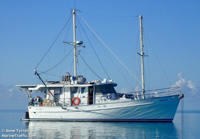 mandalay v (Pleasure craft) - IMO , MMSI 503109280, Call Sign VJN2869 under the flag of Australia