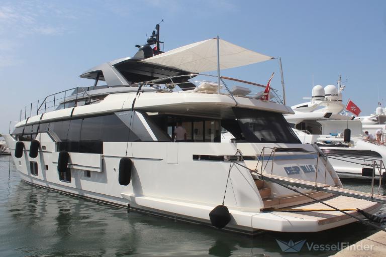 deep blue iii (Pleasure craft) - IMO , MMSI 256001052, Call Sign 9HB6653 under the flag of Malta