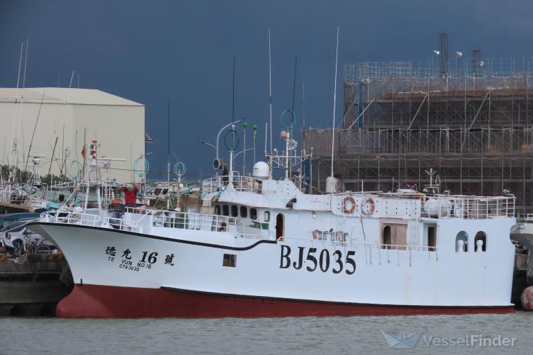 te yun no16 (Fishing vessel) - IMO , MMSI 416004084 under the flag of Taiwan
