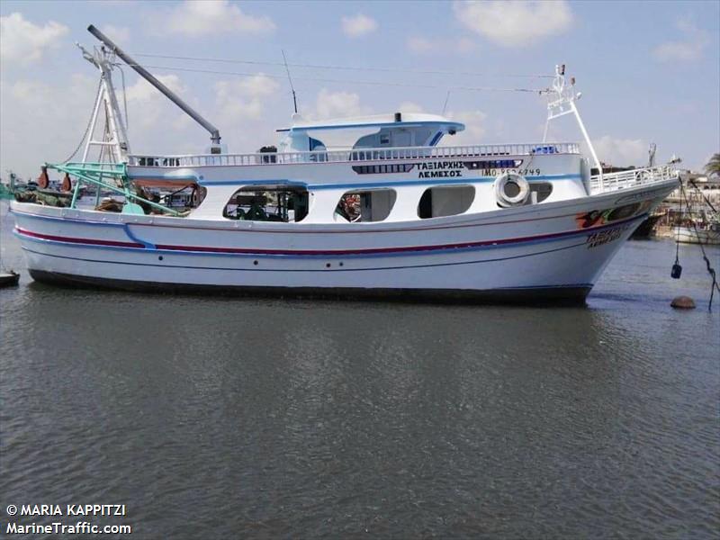 taxiarhis (Fishing vessel) - IMO , MMSI 209419000, Call Sign 5BAS5 under the flag of Cyprus