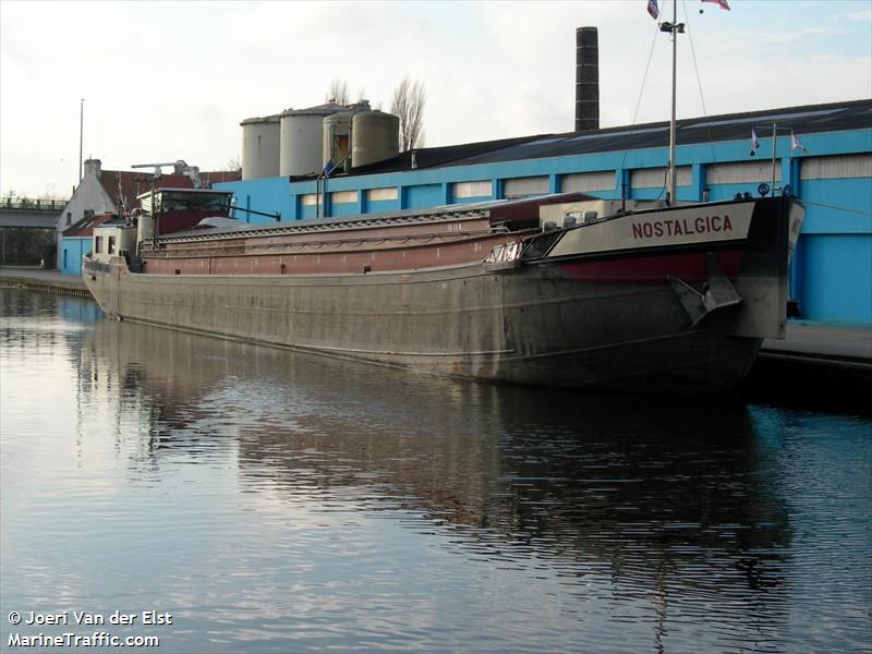 nostalgica (Cargo ship) - IMO , MMSI 205226290, Call Sign OT2262 under the flag of Belgium