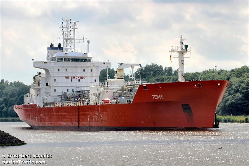 temse (LPG Tanker) - IMO 9045807, MMSI 205366000, Call Sign ONCC under the flag of Belgium