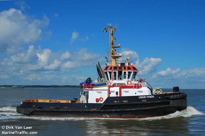 union panda (Tug) - IMO 9502697, MMSI 205545000, Call Sign ORPE under the flag of Belgium