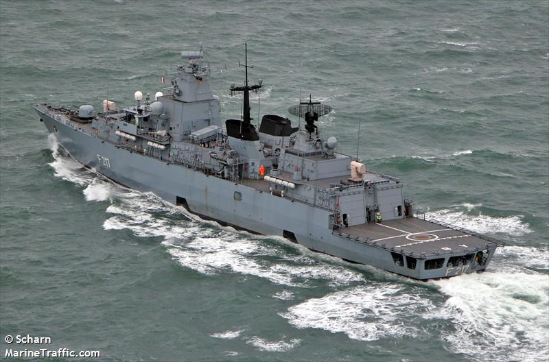 bayern (Military ops) - IMO , MMSI 211210180, Call Sign DRAJ under the flag of Germany