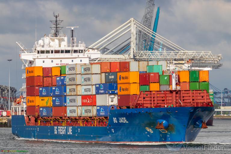 bg jade (Container Ship) - IMO 9803687, MMSI 212752000, Call Sign 5BVV4 under the flag of Cyprus