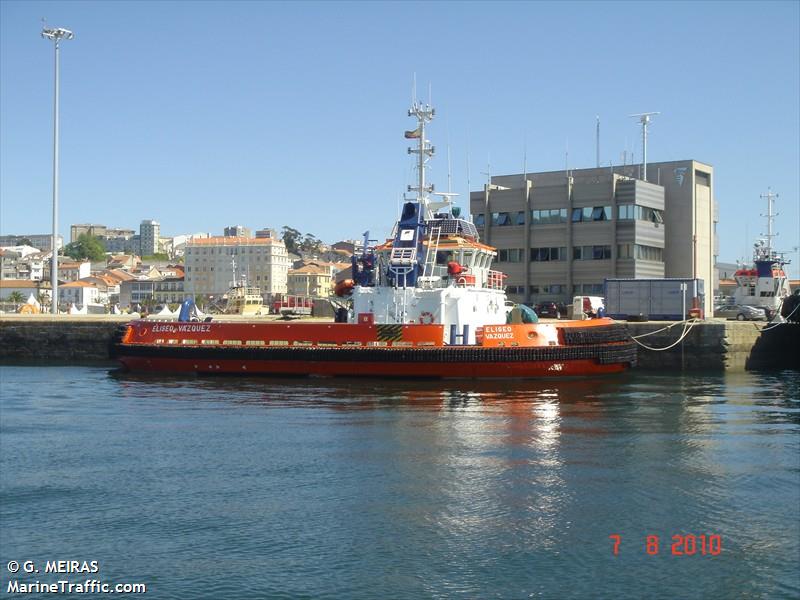 eliseo vazquez (Tug) - IMO 9390771, MMSI 224350720, Call Sign ECOH under the flag of Spain