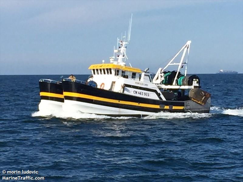 fv notre dame de foy (Fishing vessel) - IMO , MMSI 227317120, Call Sign FW 3277 under the flag of France