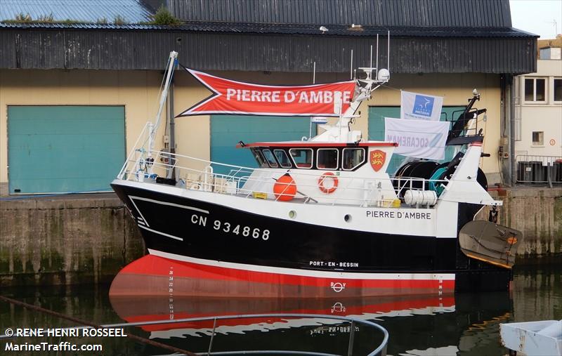 pierre dambre (Fishing vessel) - IMO , MMSI 227906160, Call Sign FAF9195 under the flag of France
