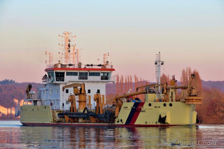 jean ango (Hopper Dredger) - IMO 9614763, MMSI 228029800, Call Sign FIES under the flag of France