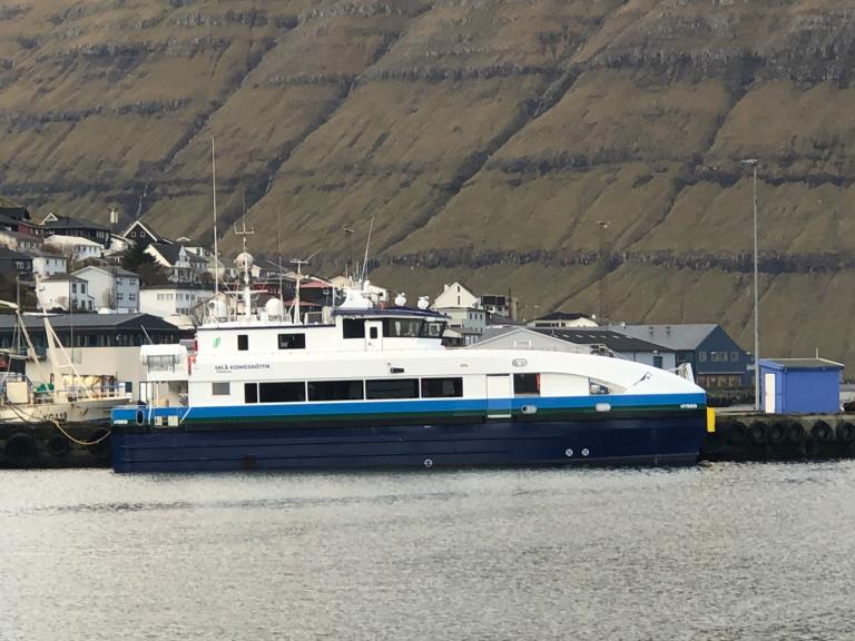 erla kongsdottir (Passenger/Ro-Ro Cargo Ship) - IMO , MMSI 231097000, Call Sign OW2019 under the flag of Faeroe Islands