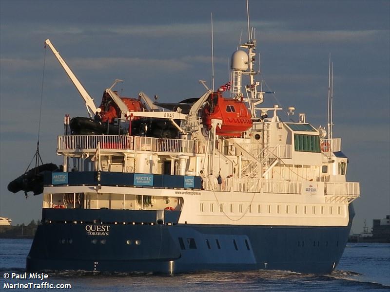 quest (Passenger (Cruise) Ship) - IMO 8913904, MMSI 231763000, Call Sign OZ2178 under the flag of Faeroe Islands