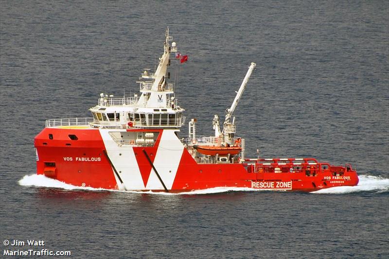 vos fabulous (Standby Safety Vessel) - IMO 9647198, MMSI 235097311, Call Sign 2GGY6 under the flag of United Kingdom (UK)