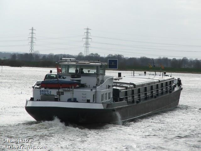 grefo 3 (Cargo ship) - IMO , MMSI 244710663, Call Sign PI8699 under the flag of Netherlands