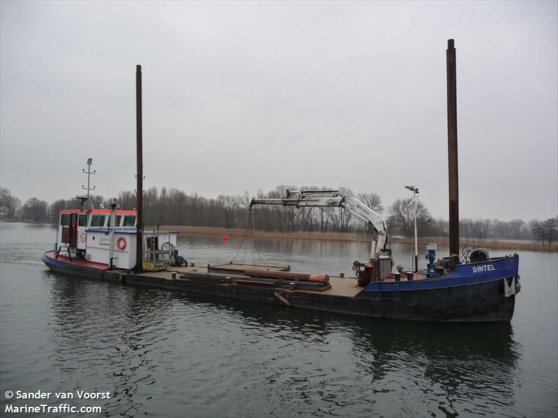 dintel (Dredging or UW ops) - IMO , MMSI 244750895, Call Sign PI3778 under the flag of Netherlands