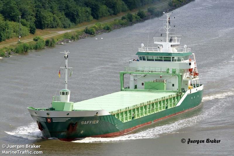 saffier (General Cargo Ship) - IMO 9357511, MMSI 245184000, Call Sign PHOM under the flag of Netherlands