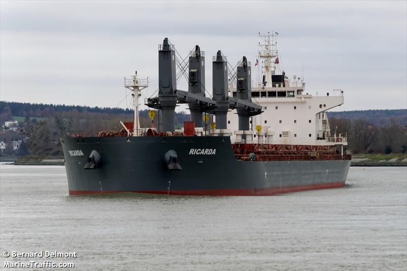 ricarda (Bulk Carrier) - IMO 9693329, MMSI 255805688, Call Sign CQEL under the flag of Madeira